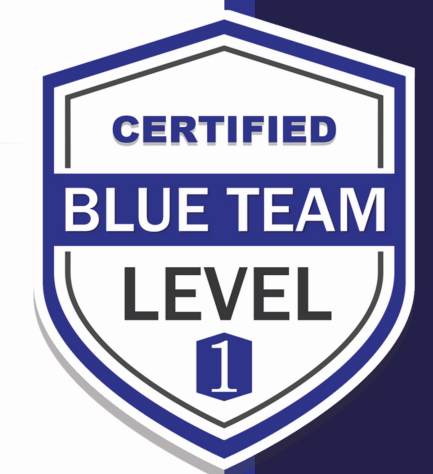 Security Blue Team Level 1 badge