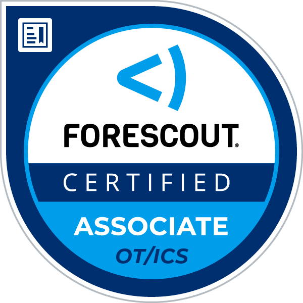 Forescout Certified Associate OT/ICS badge